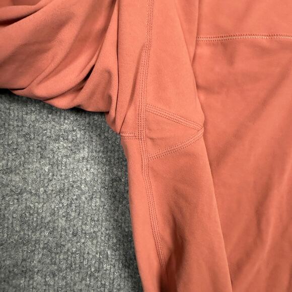 New Nike Womens Small Dri-Fit Capris Tight Cycling Training Burnt Orange Raw Hem - Picture 6 of 11